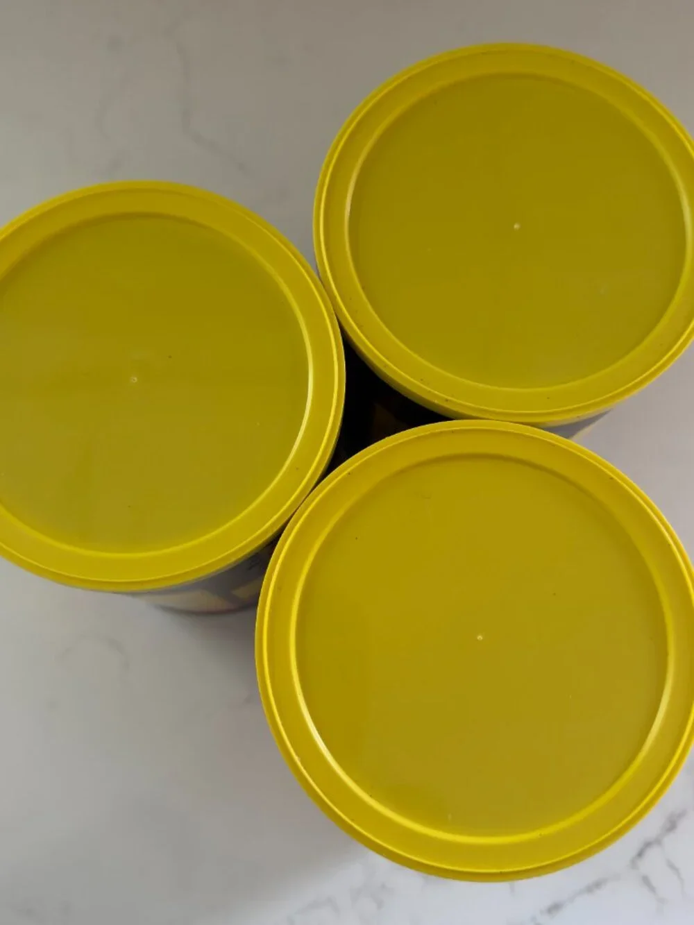 Set of 3 Empty Chock Full o' Nuts 10.2-11.3oz Tins NYC Skyline Storage Steel Can